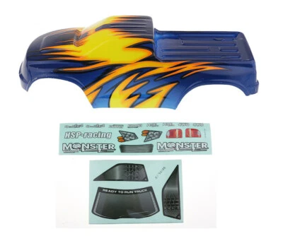 1/10 Rc Car Offroad Truck Body Shell For Traxxas Rustler Stampede Hpi Firestorm  - Image 1 of 4