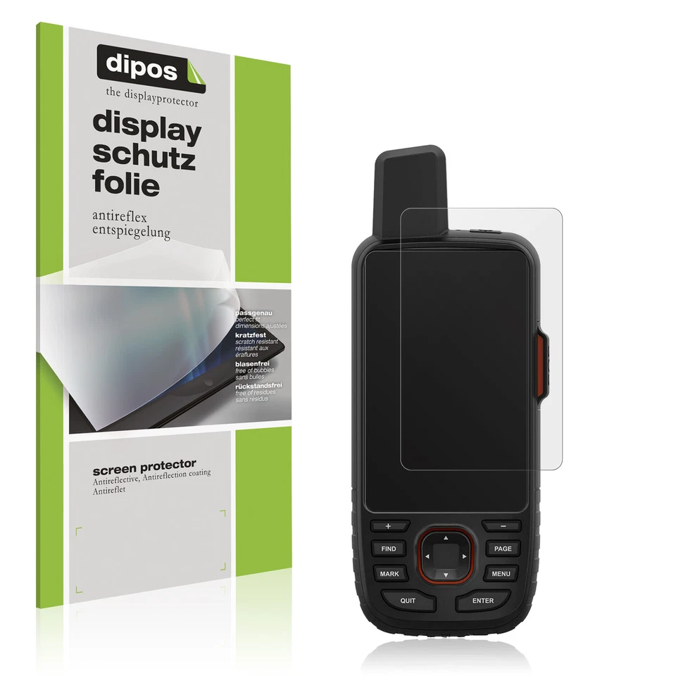 2x Film de protection d'écran pour Garmin GPSMAP 66i protecteur antireflet dipos - Photo 1/4