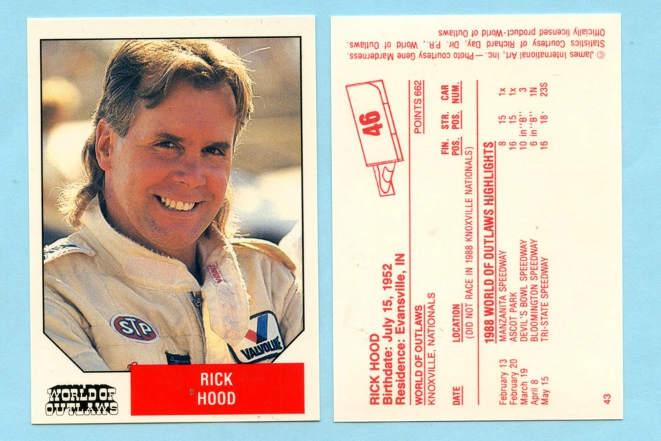 1988 World of Outlaws - Rick Hood - Image 1 of 1