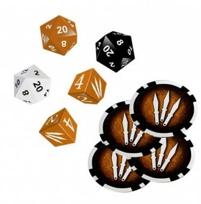 ULISSES SPIELE DSA5 Einsteigerbox: Streuner - Würfel- & Chipset