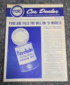 Pure Oil Company Advertising Car Dealer Brochure Catalog 40s 50s Fills the Bill - Picture 1 of 6