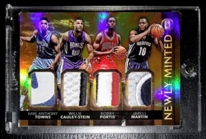 KARL ANTHONY TOWNS 2015 Gold Standard QUAD PRIME PATCH ROOKIE RC #d /15 - SSP! - Picture 1 of 3