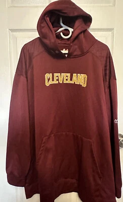 Men's Majestic Cleveland Cavaliers Wine Gold Hoodie Sweatshirt 3XL - Image 1 of 4