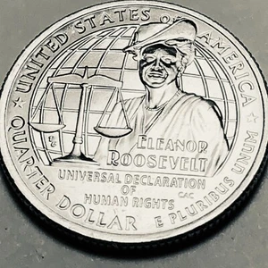 2023 D Washington 25c American Women Series, Eleanor Roosevelt from mint roll - Picture 1 of 4