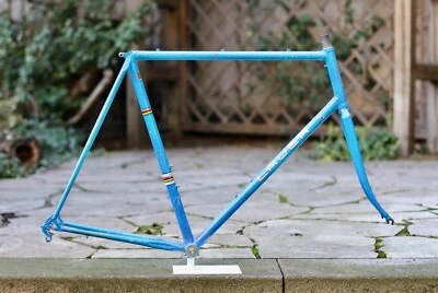 Lauer Columbus Frame / 60 cm / Blue Freckles / Campagnolo Cinelli Claus - Bild 1 von 4