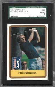 1981 DONRUSS #43 PHIL HANCOCK ROOKIE SGC 88 OR 8 NM/MT - AWESOME CARD !!!! - Picture 1 of 1
