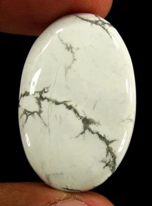 Piedra envolvente de alambre cabujón piedras preciosas sueltas howlita blanca natural 38,70 quilates - 11846 - Imagen 1 de 2