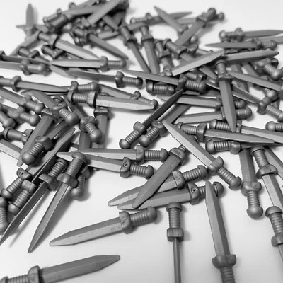 LEGO Silver Sword X 6 Lord of the Rings Hobbit Gladius Short Sword 95673 6000291 - Image 1 of 4