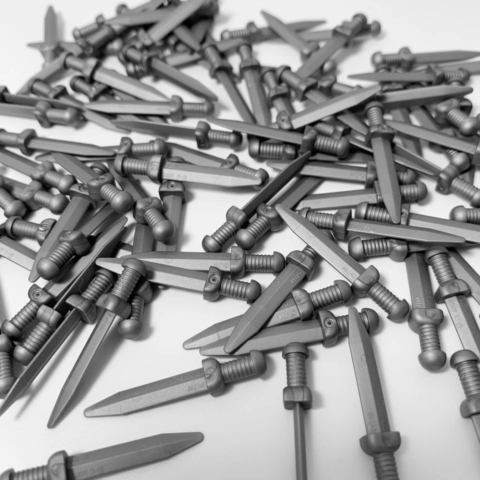 LEGO Silver Sword X 6 Lord of the Rings Hobbit Gladius Short Sword 95673 6000291 - Image 1 of 4