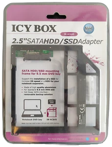 ICY BOX DVD Adaptateur pour Disque Dur IB-AC645 Neuf Ovp Mac Notebook Macbook - Afbeelding 1 van 3