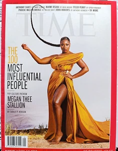 Time Magazine OCTOBER 2020 " MEGAN THEE STALLION " - Picture 1 of 2
