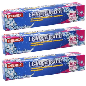 3x 15 Reinex Eiskugelbeutel à 24 Kugeln = 1080 Eiskugeln Eiswürfel Eis Cocktail - Bild 1 von 1