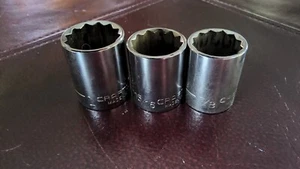 Craftsman USA 1/2" Drive SAE Sockets 1" G47514 15/16" GK47513 7/8" G47512 - Picture 1 of 4