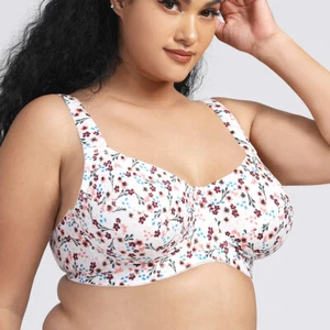Womens Bras Full Coverage Sexy Breathable Skin-friendly Cotton Soft Brassiere BH - Picture 1 of 16