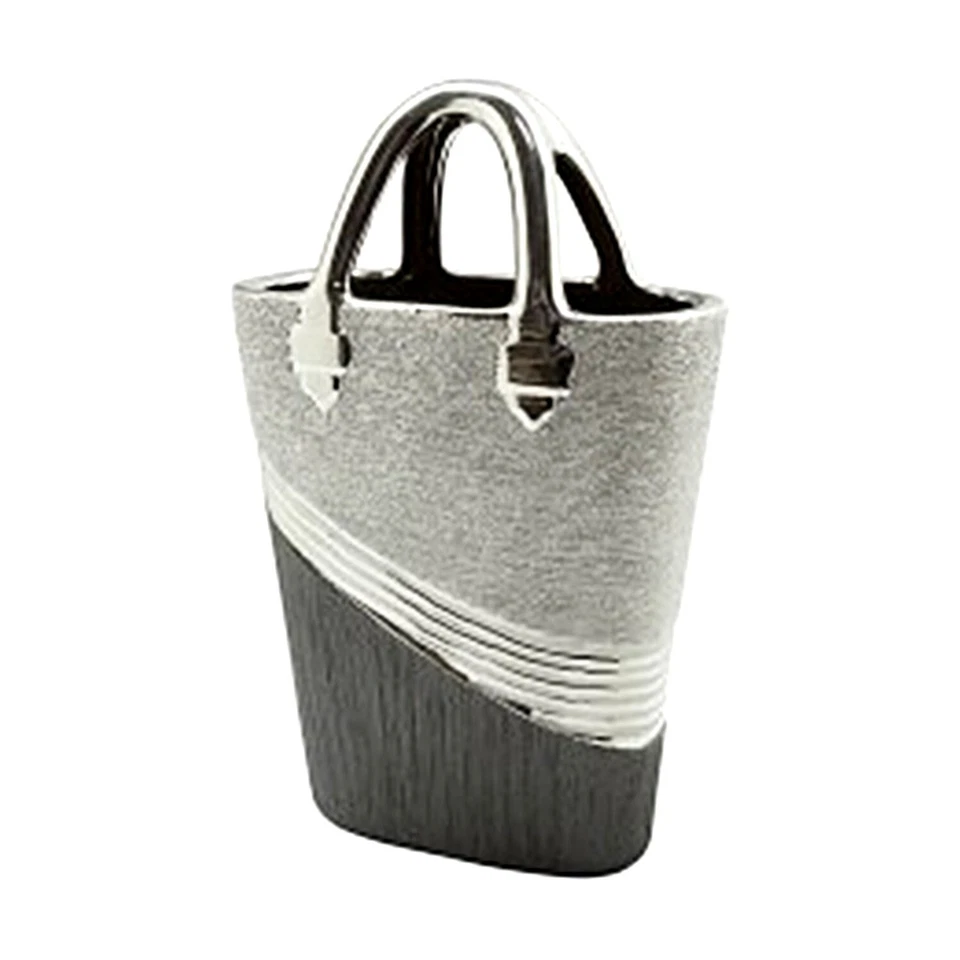 Vase Blumenvase Handtasche modern Keramik Skulptur H 32cm L 20cm B 9cm Gilde - Bild 1 von 1