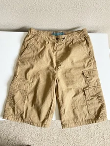 Plugg Cargo Shorts Boys 14 Brown Pockets Knee Length Baggy Y2K Cotton High Rise - Picture 1 of 3