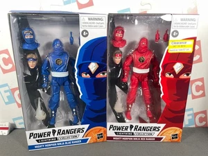 Lotto Figurine Hasbro Space Power Rangers Collezione Lightning Ninja Blu Rosso - Foto 1 di 5