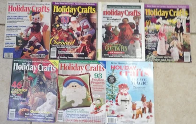 CHRISTMAS HOLIDAY CRAFT MAGAZINE-BETTER HOMES & GARDEN LOT 7 1985 1992 1994 1996 - Image 1 of 2