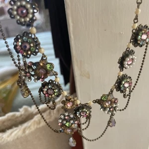 Michal Negrin Necklace with Swarovski crystals - Picture 1 of 7