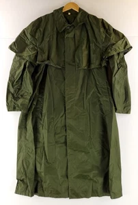 Blauer Nylolite VTG Nylon Duster Trench Rain Coat Jacket Green Mens 44 Long - Picture 1 of 6