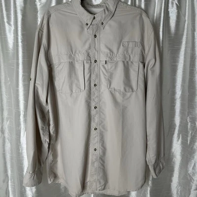 LL Bean Fishing Button Down Shirt Mens L Tall Vented Outdoor Granola Gorpcore - Image 1 of 4