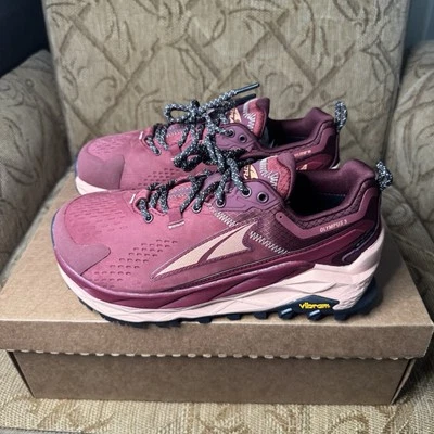 Zapatos de senderismo Altra Olympus 5 GTX para mujer 7,5 bajos rojos melocotón todo terreno Foto 1 de 4