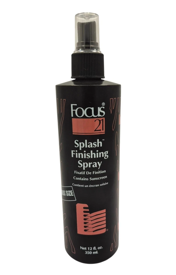 Focus 21 Splash Finishing Spray Ultimate Control Botella 12 OZ NUEVO STOCK ANTIGUO DIFÍCIL DE ENCONTRAR Foto 1 de 4