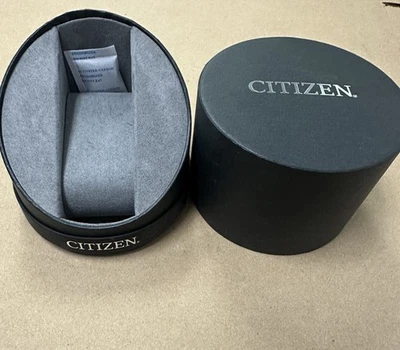 CITIZEN BLACK GRAY Empty Watch Presentation Storage Display Box Authentic - Image 1 of 2