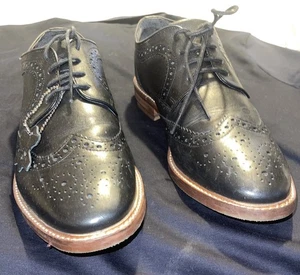 Herren Leder Schaum Gepolstert Vamp Schnürschuhe Brogues Hochzeit Smart Formell Schuhe Größe - Bild 1 von 7