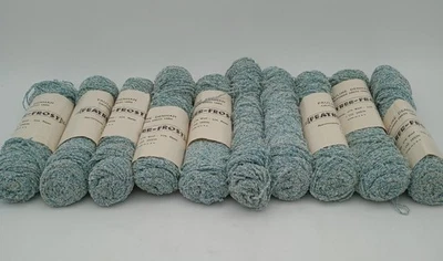 Lot of 10 Pauline Denham Feather Frost Dress Yarn Wool Blend Azure Blue #3119 - Image 1 of 4