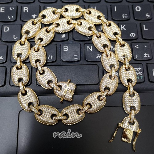 GUCCI MG Collana Chicco Caffè Oro 18 Pollici Bling Bling