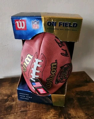 Wilson NFL Fútbol Sobre el Campo Super Bowl XXXVIII 38 Auténticos Panthers Patriots Foto 1 de 4