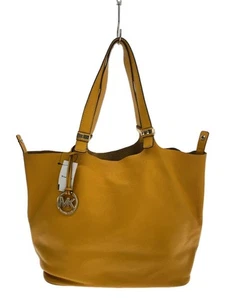 Michael Kors Leather Tote Bag Yellow Unisex Purse Handbag - Picture 1 of 5