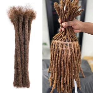 0.8cm Diameter Human Hair Crochet Braid 10pcs Handmade Dreadlocks Hair Extension - Picture 1 of 25