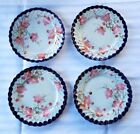 Set of Four Antique Handpainted Nippon Plates – Cherry Blossoms