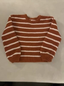 Cat and Jack Black/White Long Sleeve Sweater Girls US Size 6 - Picture 1 of 1