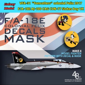 Galaxy Model G48059 1/48 F/A-18E Colonial Felix Decals Mask for Meng LS-012 - Picture 1 of 5