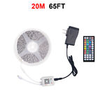 100/65/50ft Led Strip Lights 5050 Rgb Bluetooth Color Change Remote For Room Bar