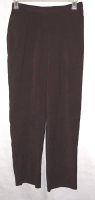 Women's Norton McNaughton Brown Faux Suede Dress Pants - Size 10 - EUC - Image 1 of 2