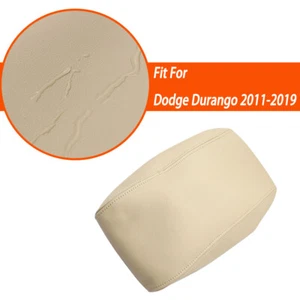 Cubierta de almohadilla reposabrazos tapa consola central cuero beige para Dodge Durango 2011-2019 - Imagen 1 de 10