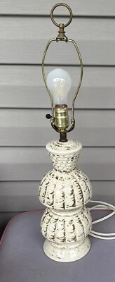 Настольная лампа середины века современная керамическая текстурированная лампа - Изображение 1 из 4