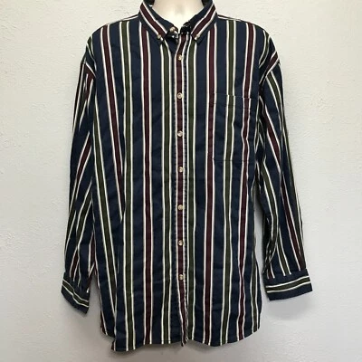 Faded Glory Mens XL Tall Shirt Striped Long Sleeve Button Up 90s Y2K VTG NWT - Image 1 of 4
