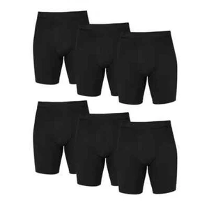 Athletic Works Men's Quick Dry Performance Stretch Boxer Briefs, 6 Pack - Picture 1 of 6