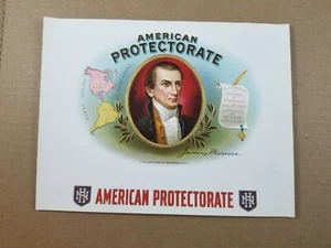 Cigar Box Label "American Protectorate" / Original / Nice Condition - Picture 1 of 4