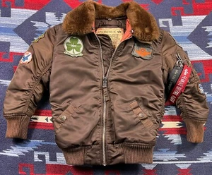 Alpha Industries 50th Anniversary Maverick Flight bomber Jacket Youth XXS (4/5) - Picture 1 of 14