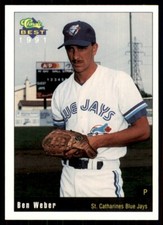 1991 Classic Best St. Catharines Blue Jays Ben Weber St. Catharines Blue Jays