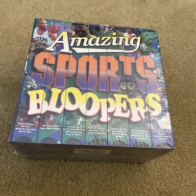 Vintage SEALED VHS 1996 Amazing Sports Bloopers 7 Cassette Set Baseball Football - Image 1 of 3