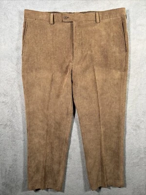 Pantalones de vestir Louis Raphael de pana para hombre 40x27 marrón mezcla de poliéster Foto 1 de 4