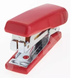 KANGARO Mini-10 Hefter mit Klammerentferner Haken - 10 Blatt Heften rot - Bild 1 von 9