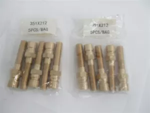 351X212 Estensioni in ottone massiccio, 1/8"" NPT, 9/16"" esadecimale, 2-1/2"" OAL, confezione da 10 - Foto 1 di 1